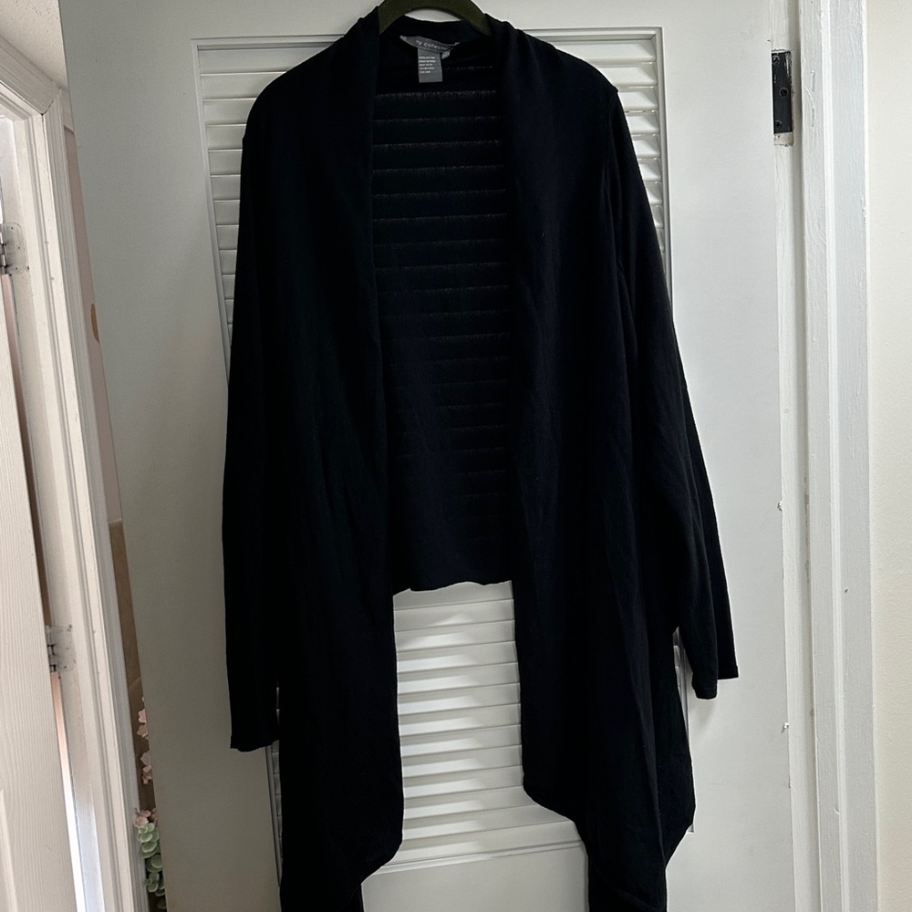 NY Collection Black Women's Cardigan